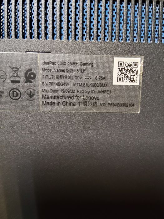Dezmembrez Lenovo L340 gaming placa maltratată defecta
