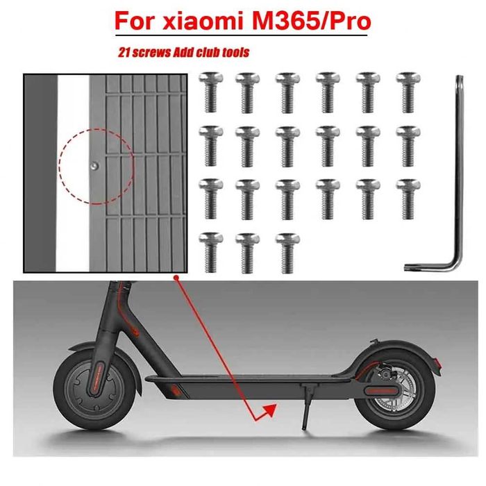 Set 21 suruburi capac baterie acumulator trotineta Xiaomi M365 / Pro
