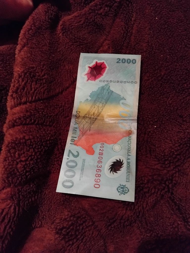 Bani de colecție  2000 lei