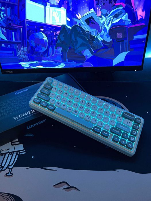 Tastatura mecanica Womier WK60 - switchuri lubrifiate manual