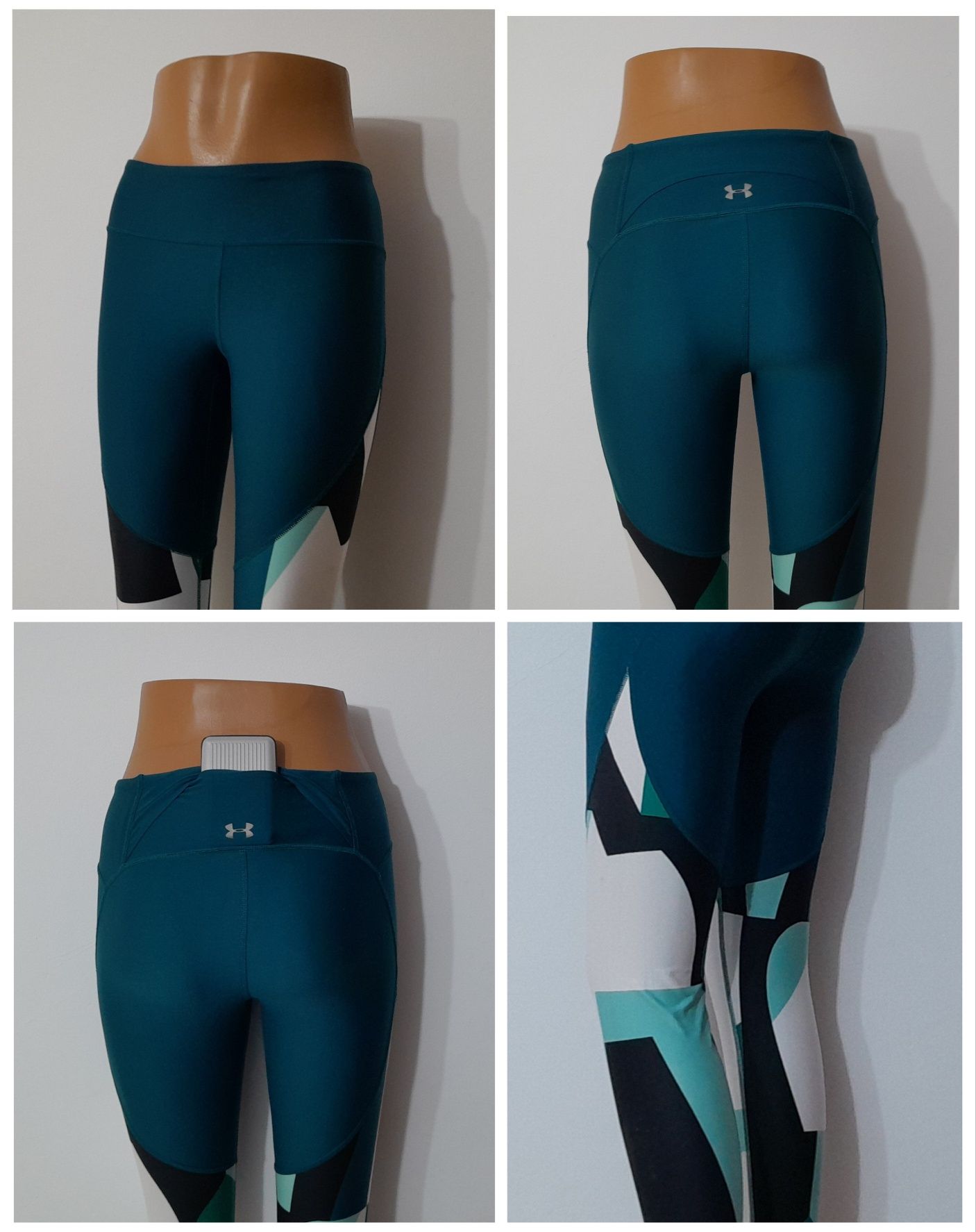 Colanti Under Armour Heat Gear, leggings sport, alergare, mărimea S