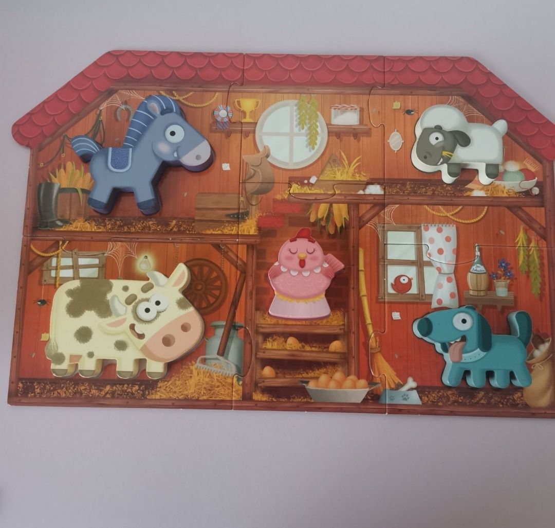 HEADU Montessori Primul meu puzzle cu anumalute