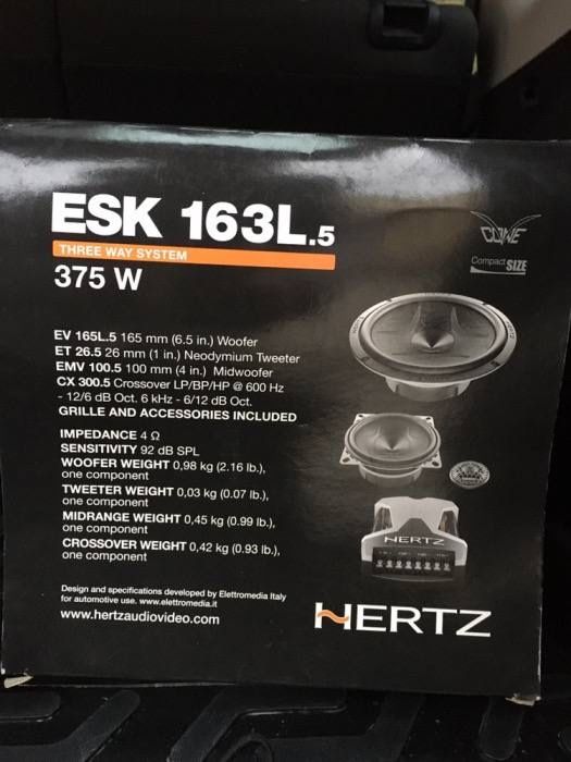 3-компонентная акустика Hertz ESK 163L.5