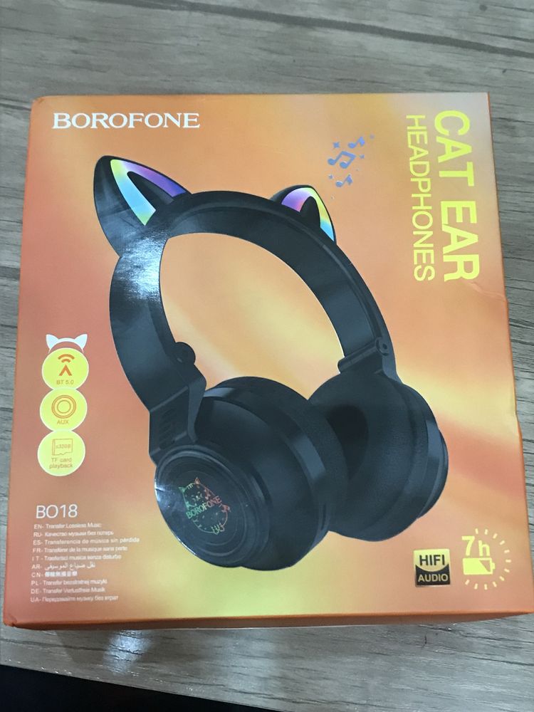 Borofone cat ear headphones