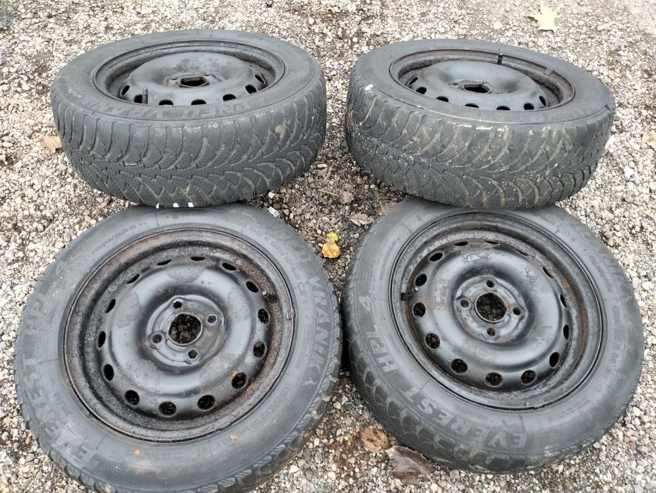 4x Jante Tabla 4x100 + 4 Cauciucuri M+ S  185 / 60 / 14