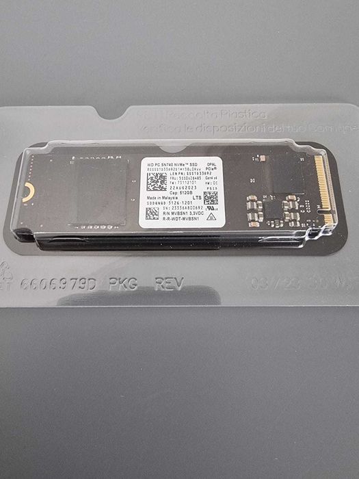 VAND SSD 512GB Western Digital SN740