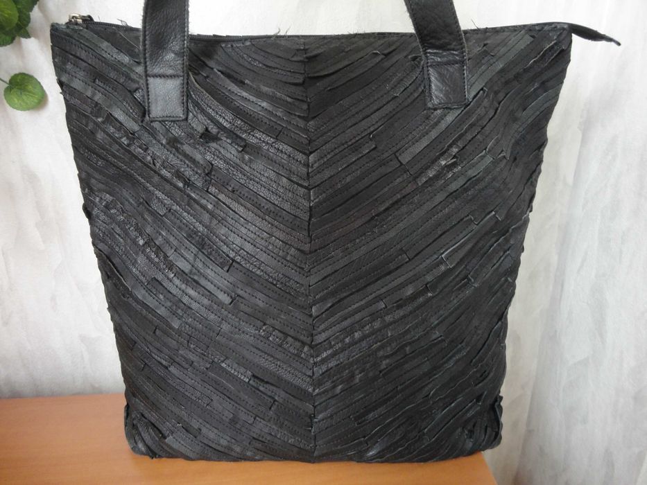 Pieces/естествена кожа/чанта-торба