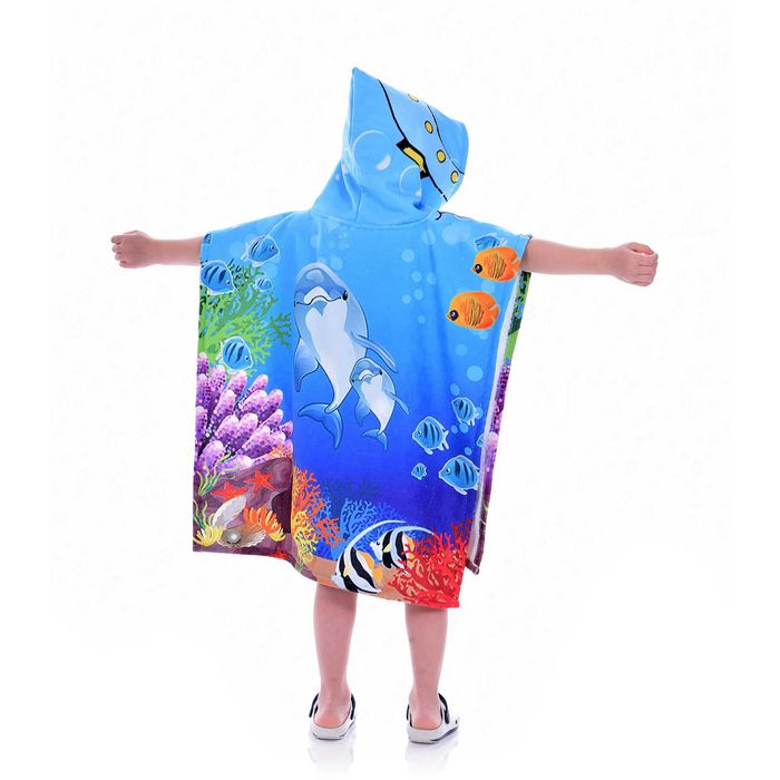 Детски хавлии за плаж и баня със забавни щампи 5 варианта