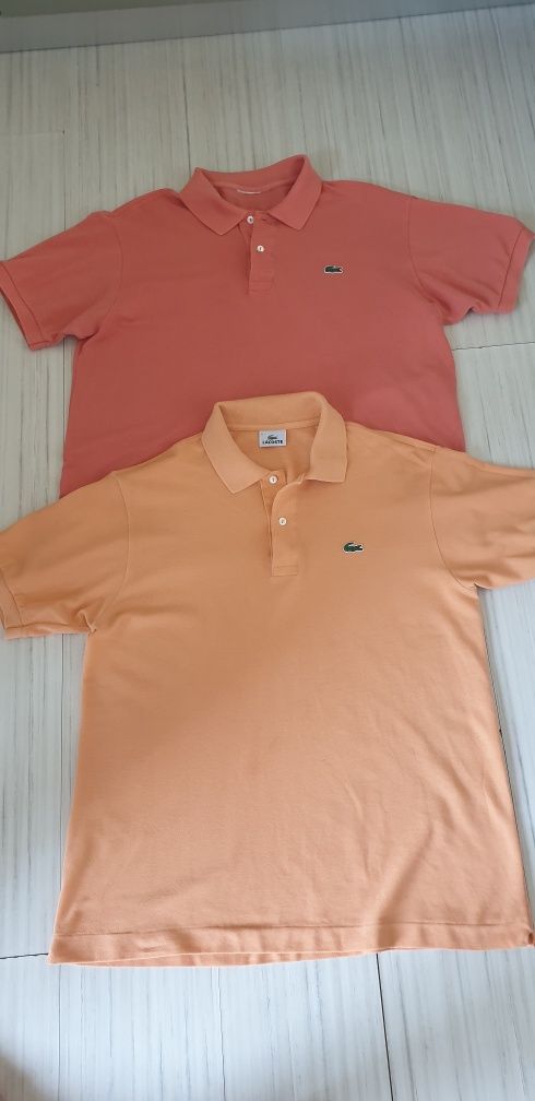 Lacoste Classic Fit Pique Cotton /5 - L ОРИГИНАЛ! Мъжки Тениски - 2 Бр