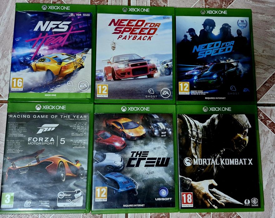 Need For Speed Heat/Payback/Crew/Forza5/Mortal Kombat  Xbox One