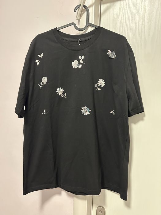 Tricou negru sau alb de bumbac cu paiete masura universala