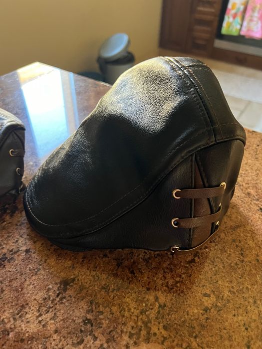 Мъжка шапка кожена