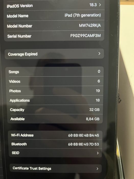 Ipad 7 32gb 10.2 inch in stare perfecta