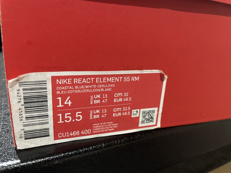 Оригинални! Nike React Element 55 RM - 48.5 ShoeMag