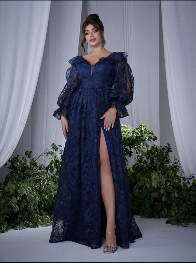 Красива бална рокял с дантела 2XL