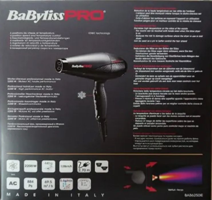 Фен Babyliss pro black star BAB6250ie