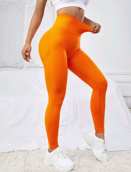 Colanți portocalii yoga fitness