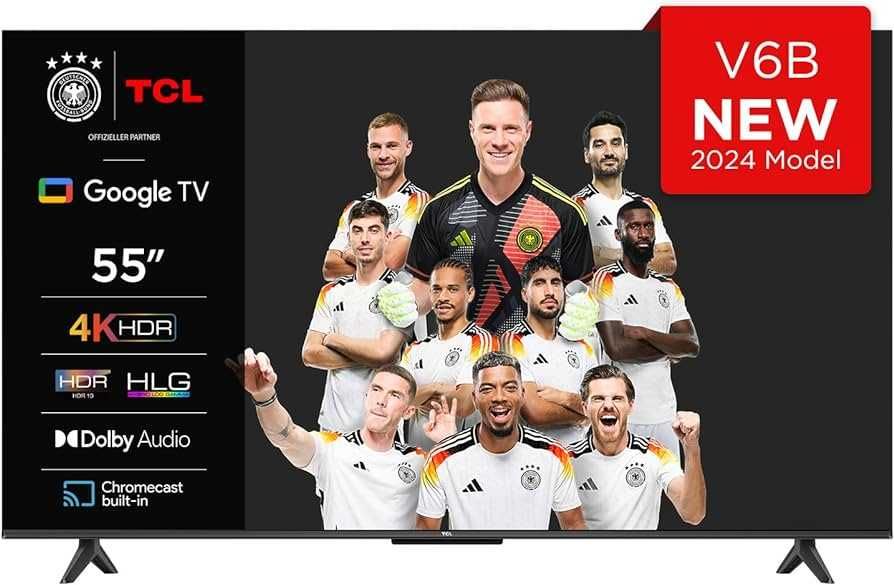 Телевизор 2024 TCL 55 V6B New Model + с Бесплатная Доставка и Прошивка