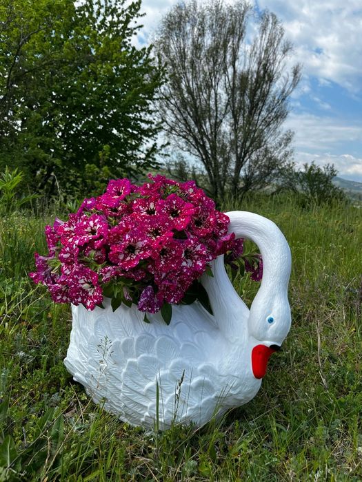 Lebăda plastic pentru gradina