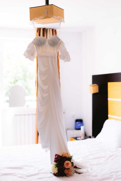 Официална рокля сатен