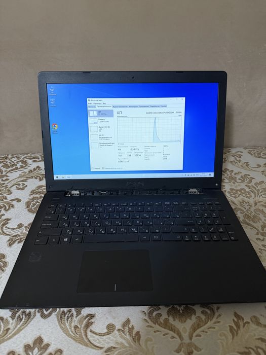 Ноутбук Asus X553SA SSD 128GB подходит для учёбы работы онлайн уроков