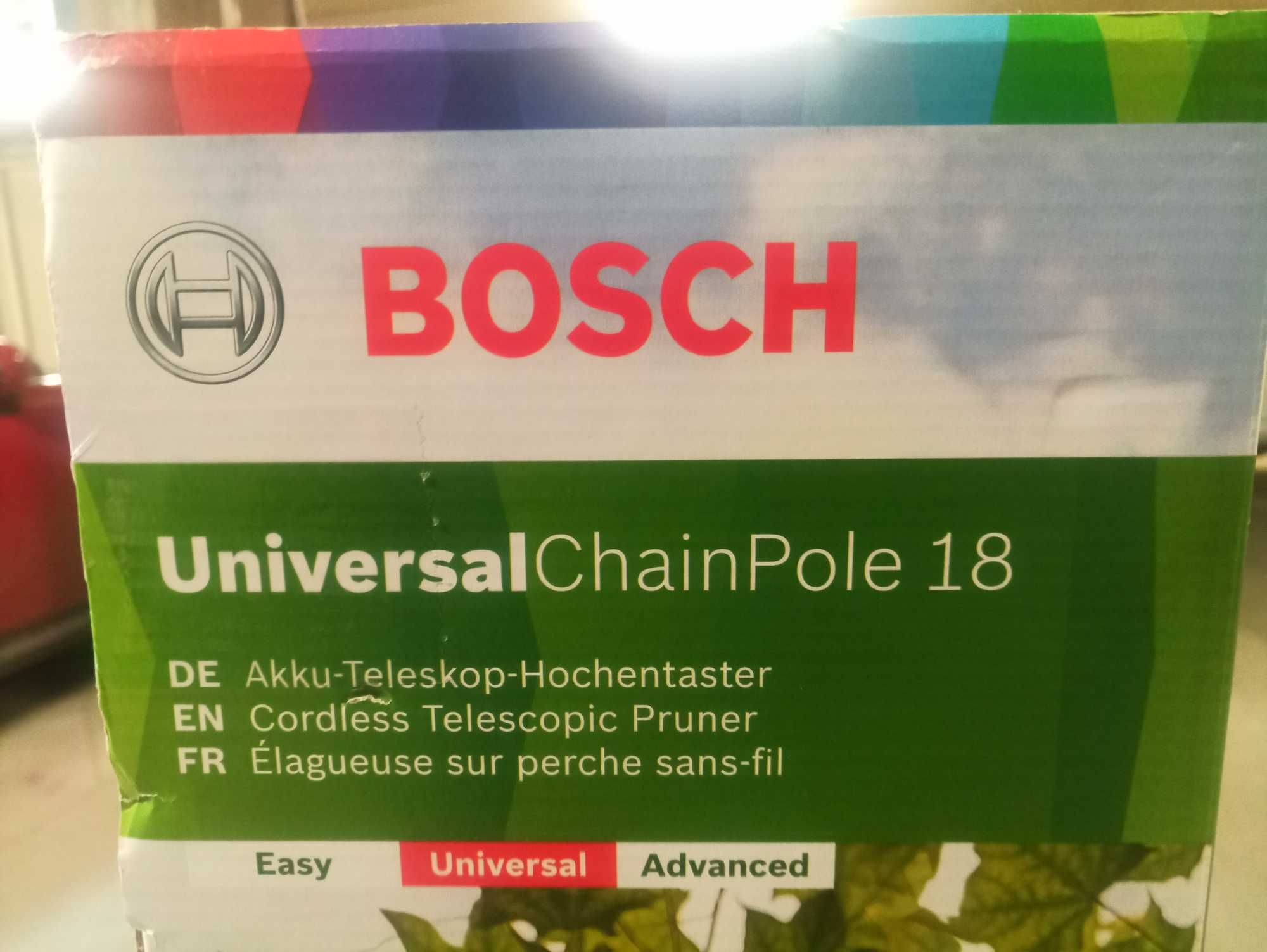 Bosh Universal Chain Pole 18 SOLO + батерия 18V/2.5Ah и зарядно