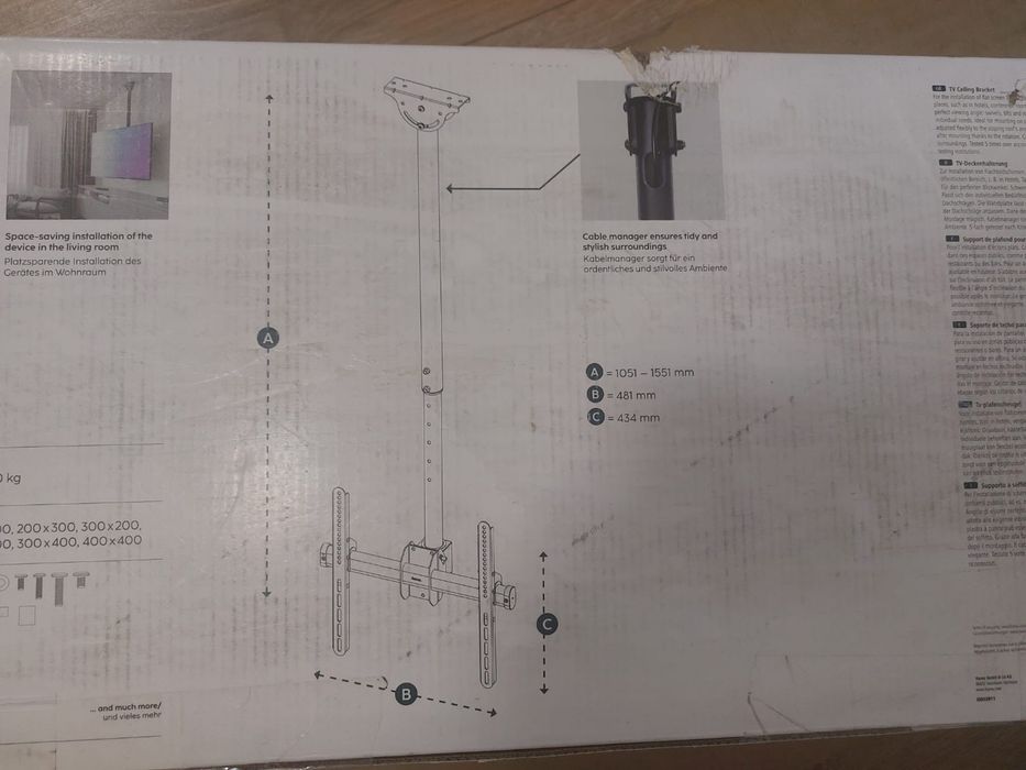 Suport TV Hama Fullmotion Ceiling Bracket