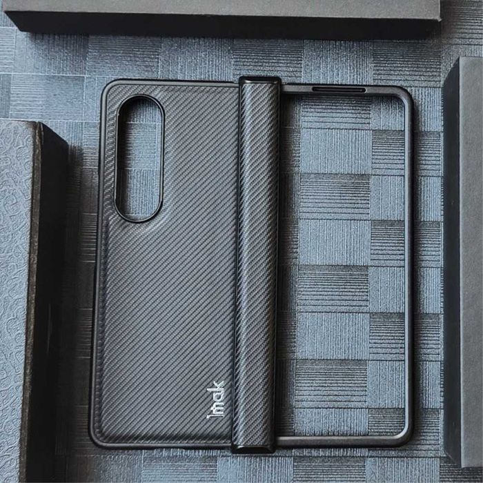 Husa antisoc carbon flip piele SAMSUNG Galaxy Z Fold6 5 Fold4 3 mod di