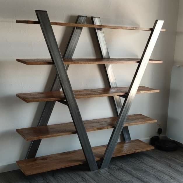 Стеллажи лофт мебель из дерева изготовление на заказ полки столы