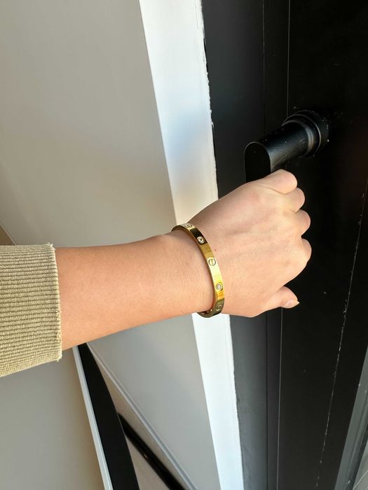 Bratara Love Cartier Gold cristale 16 dama