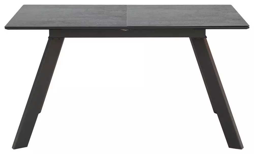 Masă extensibilă XXXLutz cu cadru din metal si blat MDF cu Sticlă