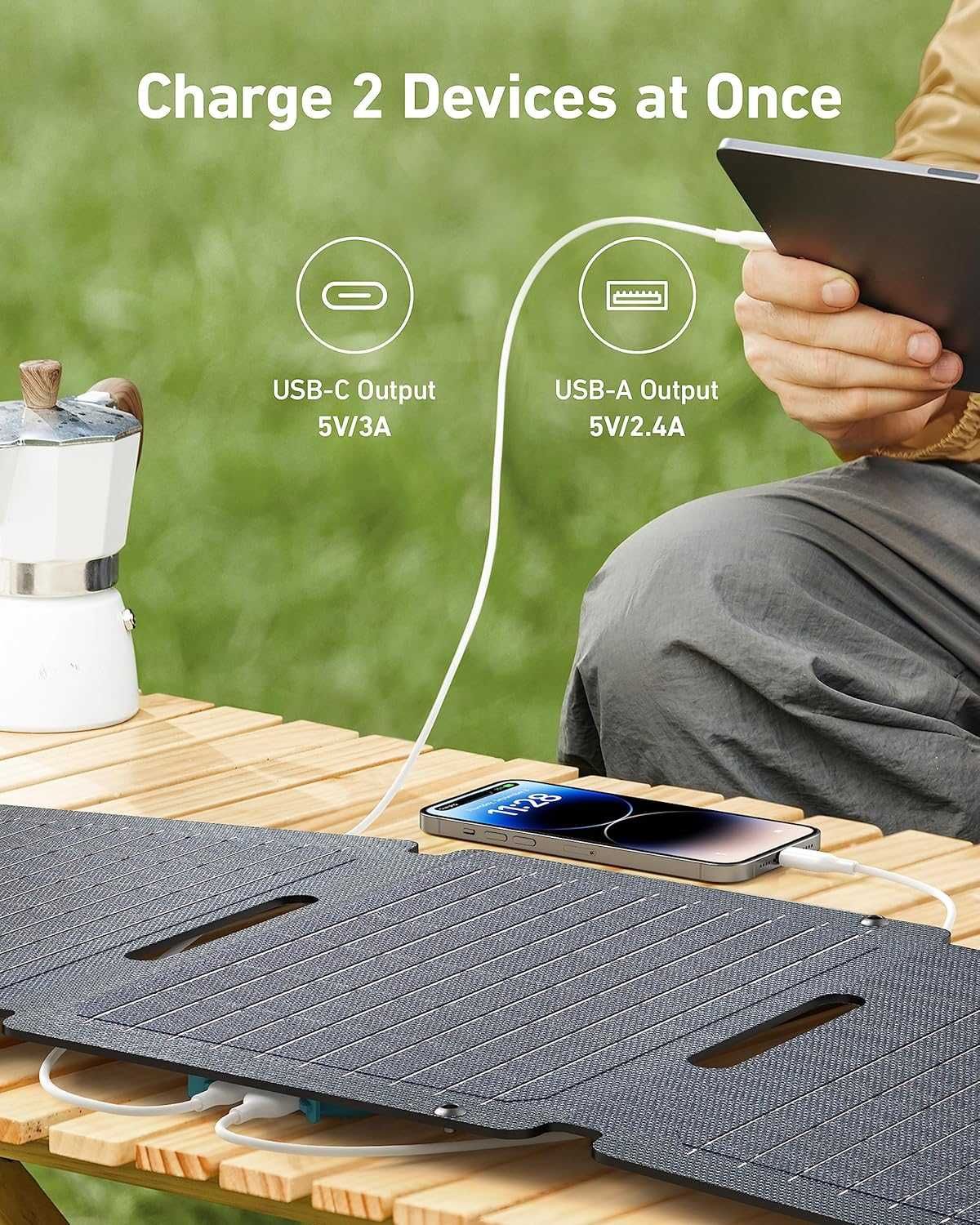 Anker SOLIX PS30  преносим соларен панел, до 30W изходна мощност