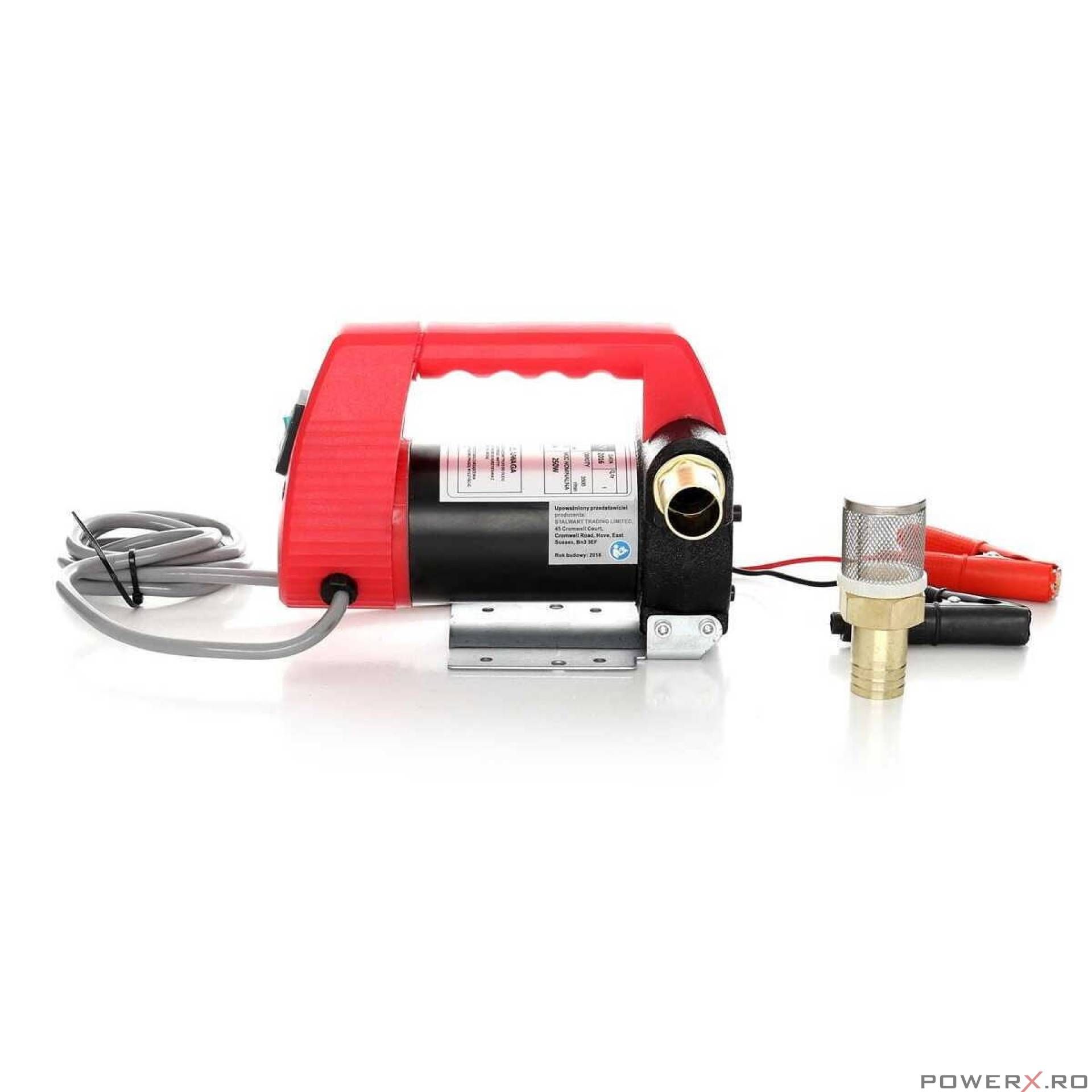 Pompa pentru transfer combustibil 12V, 250 W, 55 l/min, Kraft