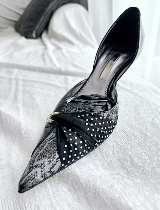 Шикарные вечерние туфли Marina Fabiani одевала 1раз