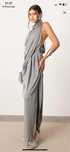 Rochie gri spate gol Asos