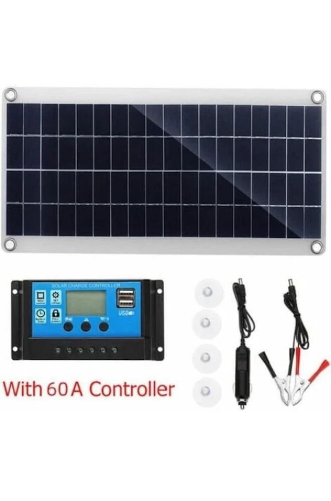 Panou solar 300w/zi  cu controller 12 V 44x22 cm