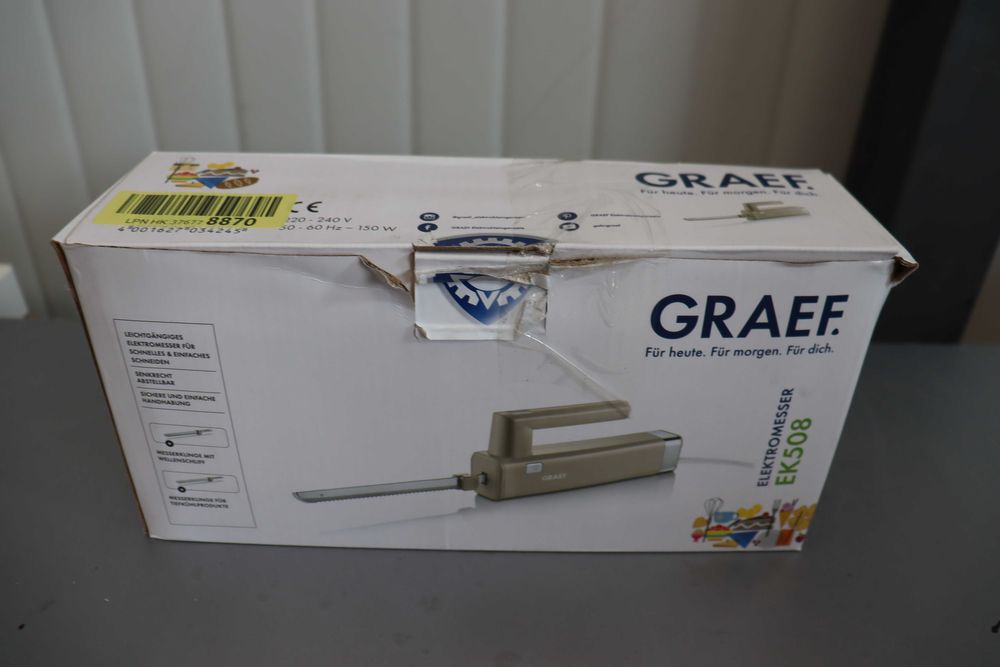 Graef EK 508 – електрически нож за хляб и кухненски продукти