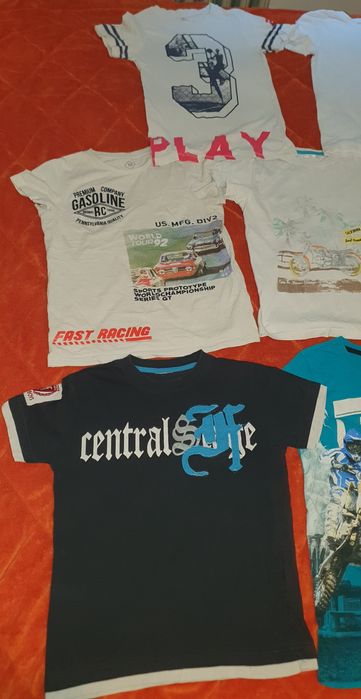 Lot 8  tricouri baiat 7-8 ani