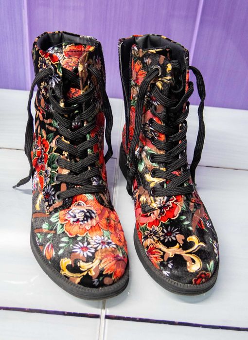 Botine dama JANA, marime 40, multicolor - purtati o singura data