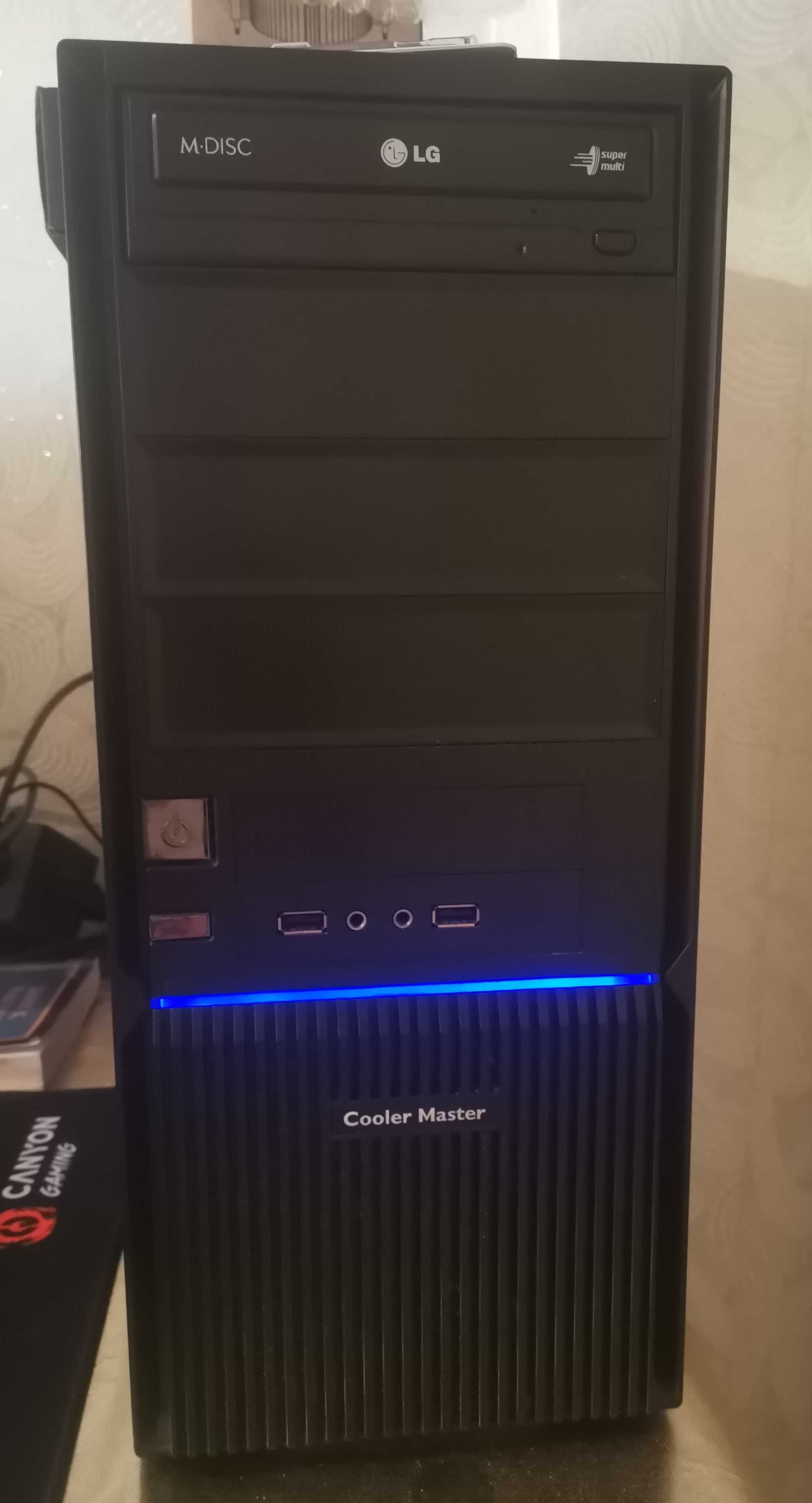 Гейминг Компютр, i5 12400f, GTX 1080ti 11GB, 16GB Рам, FullHD Monitor
