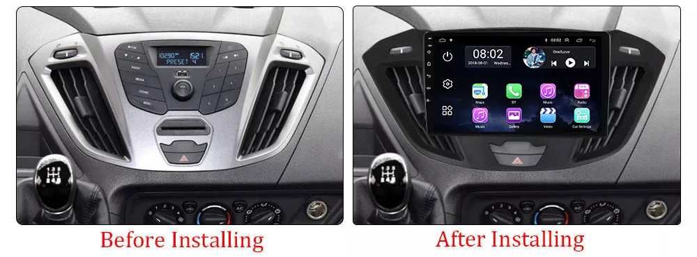 Navigatie Android 13 Ford Transit Tourneo 2012 - 2022 CarPlay + CAMERA