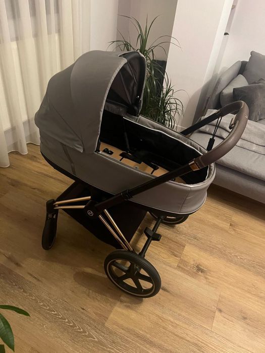 Cybex Priam cadru Rose Gold, landou gri