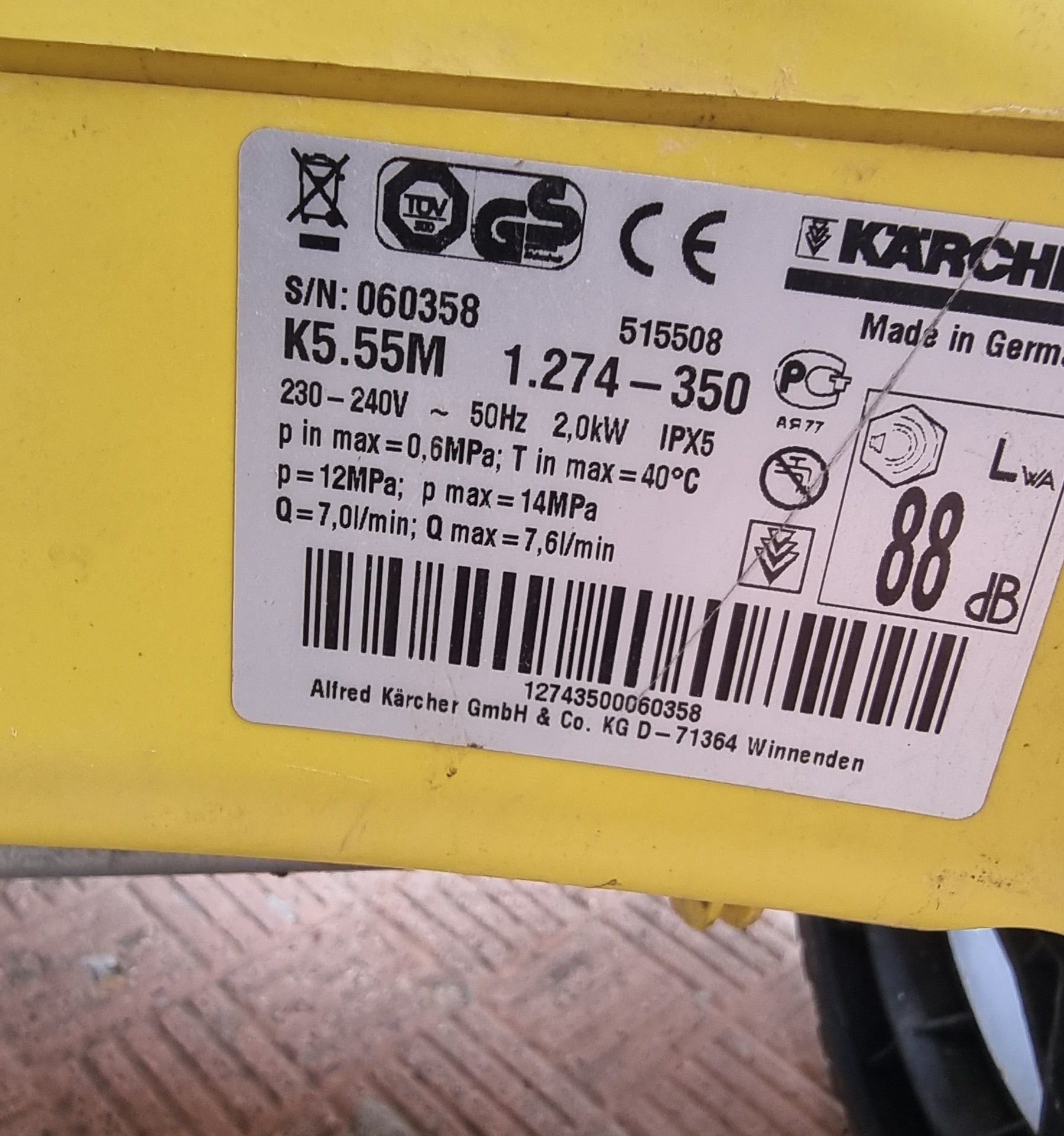 Водоструйка Karcher k5,55 за части