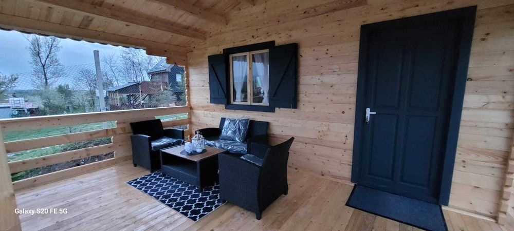 Casuta,Cabana lemn 5x8 cu baie