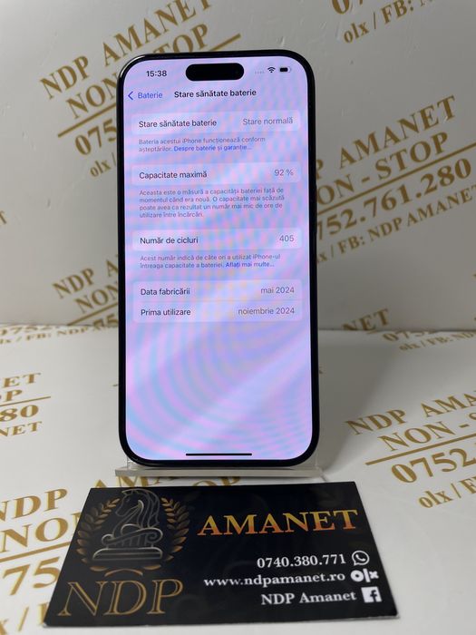 NDP Amanet Braila Iphone 15 Pro 128gb (42372)