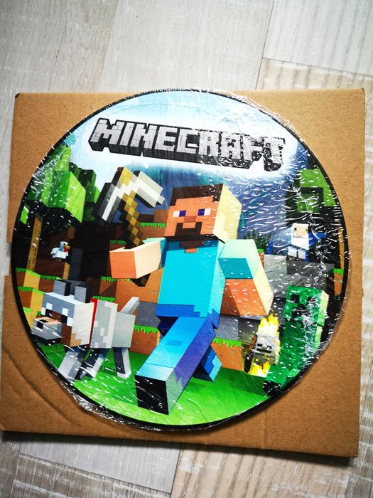 Кръгла метална картина Minecraft