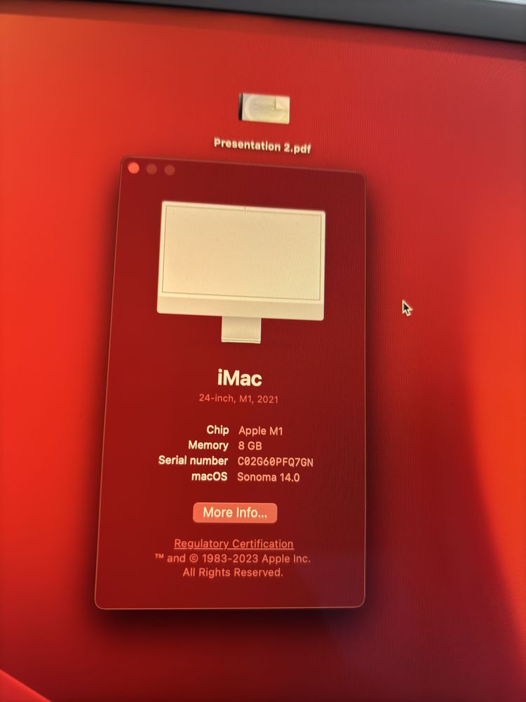imac M1 256 gb ssd 8 gb ram