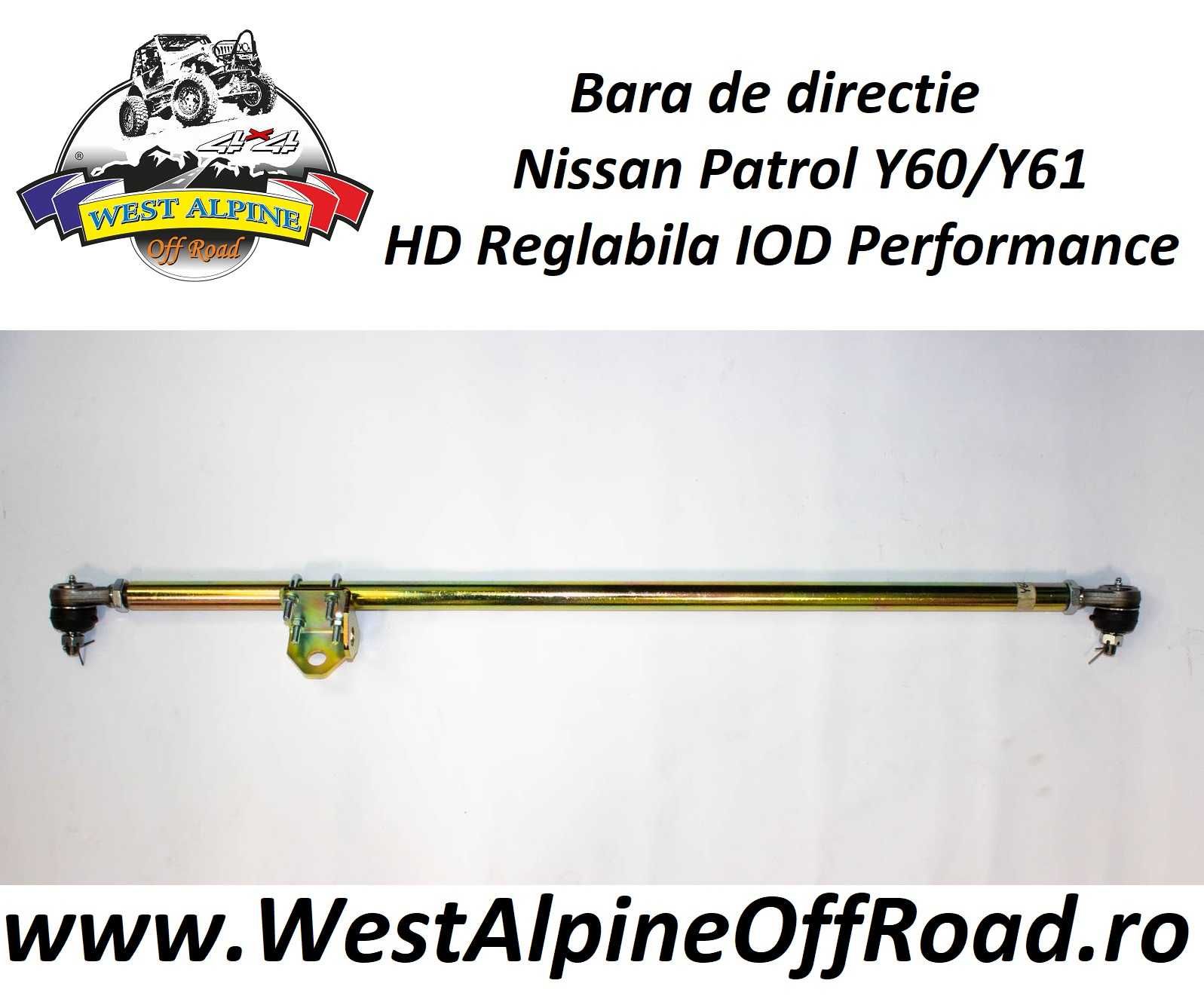 Bara de directie  Nissan Patrol Y60/Y61 - HD Reglabila IOD Performance