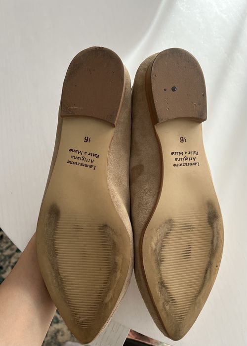 Balerini piele intoarsa naturala