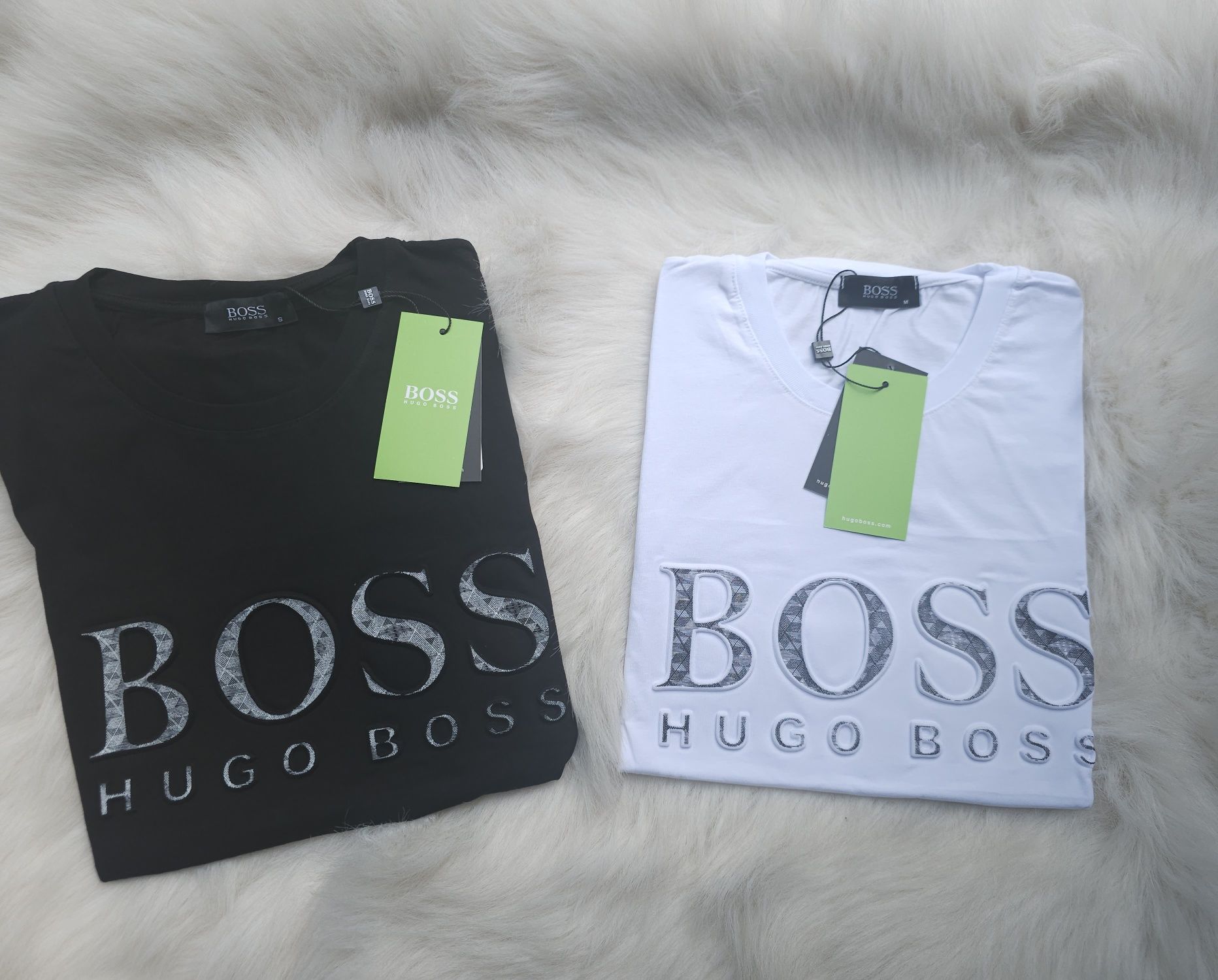 Мъжки тениски Boss тъмносиня Черна и бяла S, M, L, XL и XXL